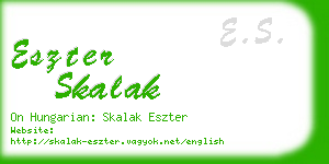 eszter skalak business card